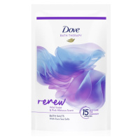 Dove Bath Therapy Renew sůl do koupele Wild Violet & Pink Hibiscus 400 g