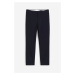 H & M - Společenské kalhoty Slim Fit - modrá