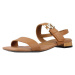 Tommy Hilfiger HARDWARE FLAT SANDAL Hnědá