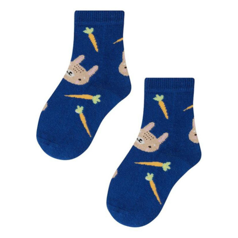 Gatta G34.01N Cottoline girls' socks modeled 27-32 navy 258