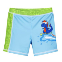 Playshoes Koupel s UV ochranou shorts Dino modrozelenĂˇ