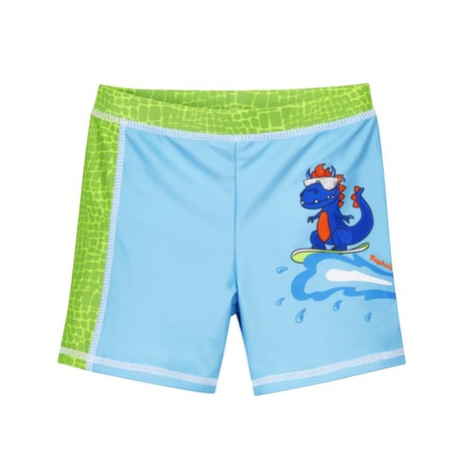 Playshoes Koupel s UV ochranou shorts Dino modrozelená