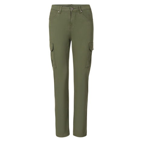 ALPINE PRO - KALLA DÁMSKÉ BAVLNĚNÉ KALHOTY S KAPSAMI