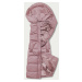Dlouhá růžová dámská péřová vesta (5M728-46)