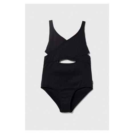 Jednodílné dětské plavky Abercrombie & Fitch černá barva