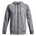 UNDER ARMOUR-UA Essential Fleece FZ Hood-GRY-1373881-012 Šedá