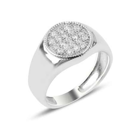 OLIVIE Pánský stříbrný prsten 5707