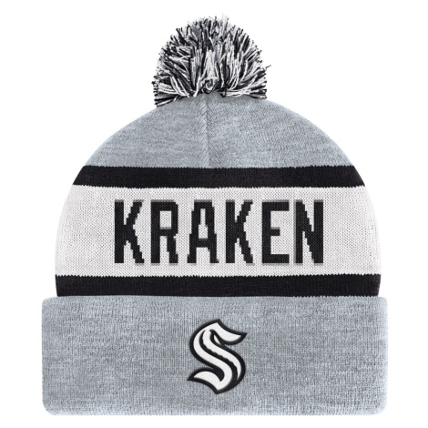 Seattle Kraken zimní čepice Biscuit Knit Skull Fanatics