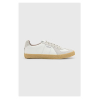 Kožené sneakers boty AllSaints Jaimee Sneaker bílá barva, W069FB