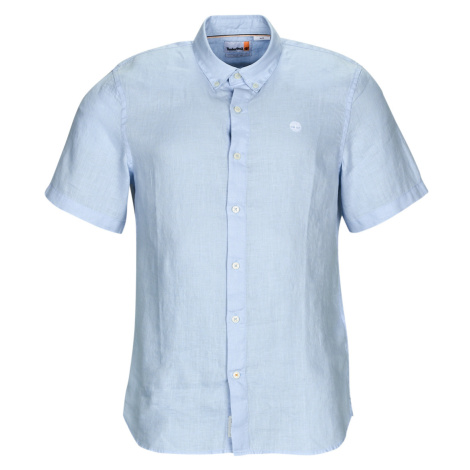 Timberland SS Mill River Linen Shirt Slim Modrá