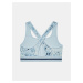 Modrá dámská podprsenka Under Armour UA Project Rock Bra Printed