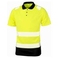 Result Unisex recyklovaná bezpečnostní polokošile R501X Fluorescent Yellow