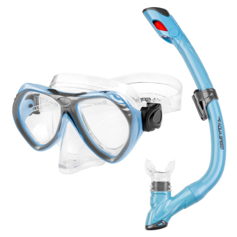 AQUA SPEED Kids's Diving Set Aura & Evo Pattern 02