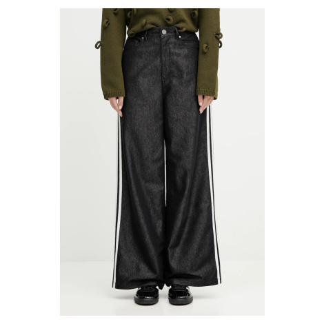 Džíny adidas Originals Baggy Shine Dnm dámské, high waist, KE9799