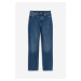 H & M - Mom Ultra High Ankle Jeans - modrá