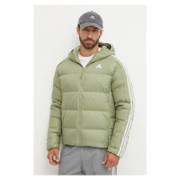 Péřová bunda adidas Essentials pánská, zelená barva, zimní, IX8905