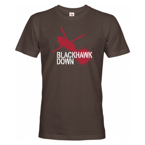 Pánské army tričko Black Hawk Down - Černý jestřáb sestřelen BezvaTriko