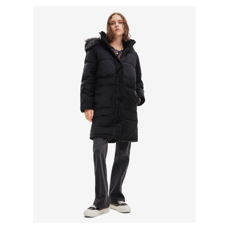 Černý dámský zimní kabát Desigual Kelowna - Dámské