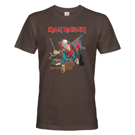 Pánské tričko s potiskem Iron Maiden  - parádní tričko s potiskem metalové skupiny BezvaTriko