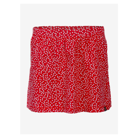 Červená holčičí vzorovaná sukně NAX Molino