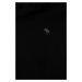 Dětská mikina Abercrombie & Fitch černá barva, s kapucí, hladká