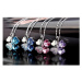 Sisi Jewelry Náhrdelník Swarovski Elements Čtyřlístek pro štěstí gold světle modrý NH1075 Světle