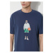 Bavlněné tričko New Balance s potiskem, MT41578NNY
