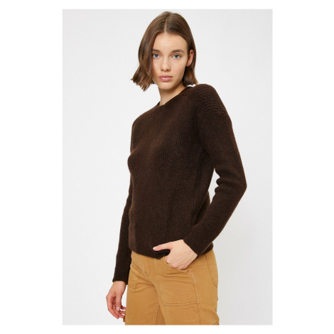 Koton Dámský hnědý pletený svetr