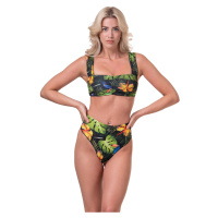 Nebbia High-energy retro bikini - vrchní díl 553 jungle green