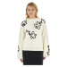 Svetr la martina woman sweater crew neck alpaca bílá