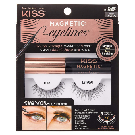 KISS Magnetické umělé řasy s očními linkami (Magnetic Eyeliner & Lash Kit) 01 Lure