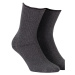 Netlačící dámské žebrované ponožky W.994
