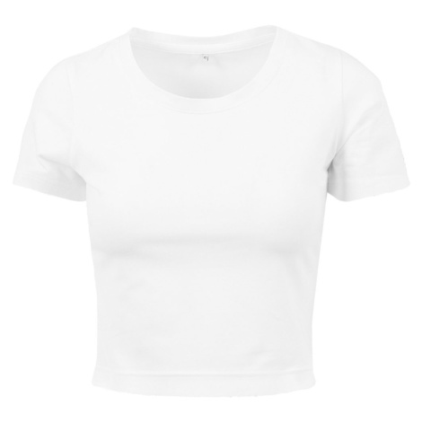 Build Your Brand Dámské crop top tričko s krátkým rukávem