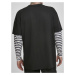 Oversized Double Layer Striped LS Tee