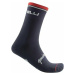 Castelli Quindici Soft Merino Sock Dark Blue 2XL Cyklo ponožky