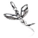 Přívěsek ze stříbra 925 - víla s křídly