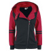 Deadpool Symbol Dámská mikina s kapucí na zip cerná/cervená