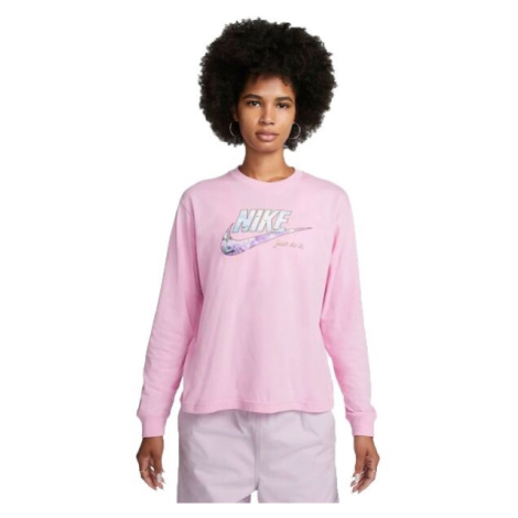 Nike SPORTSWEAR Dámské tričko s dlouhým rukávem, růžová, velikost