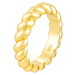 OLIVIE Stříbrný prsten CROISSANT GOLD 4,7mm 8799