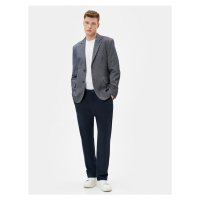 Koton Blazer Jacket Slim Fit Buttoned Pocket Detailed