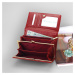 Stylová dámská kožená peněženka Breru, červená