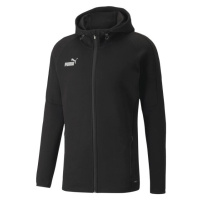 Puma TEAMFINAL CASUALS FULL-ZIP HOODIE Pánská mikina, černá, velikost