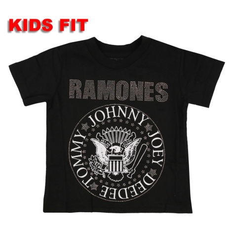 Tričko metal dětské Ramones - Presidential Seal Embellished - ROCK OFF - RATS56BB
