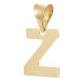 Přívěšek písmenko Z ze žlutého zlata ZZ0825ZF + dárek zdarma