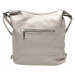 Praktický šedobéžový kabelko-batoh 2v1 s kapsami