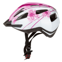 CRIVIT Dětská cyklistická helma s koncovým světlem (květy)