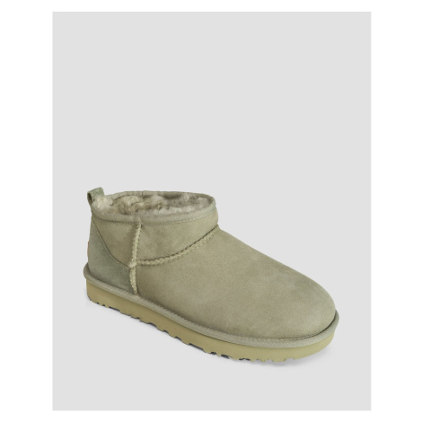 Dámské Kožené Kozačky Ugg Classic Ultra Mini