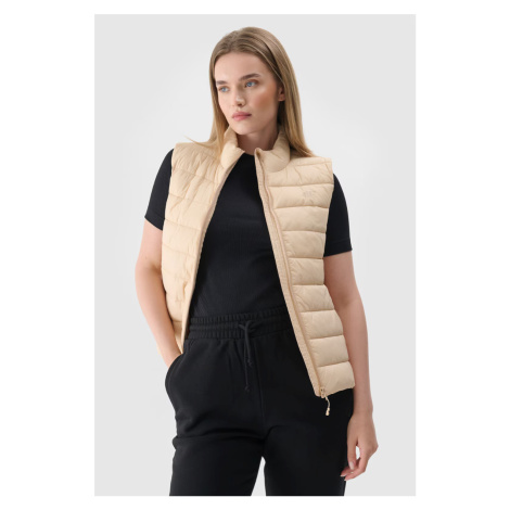 Dámský péřový bezrukávník s límcem 4F 4FWAW24TVJAF139-20S