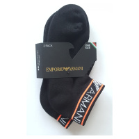 Dámské ponožky Emporio Armani 292304 3R227 černé 2 PÁRY | černá