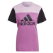 adidas COLORBLOCK TEE Dámské tričko, růžová, velikost